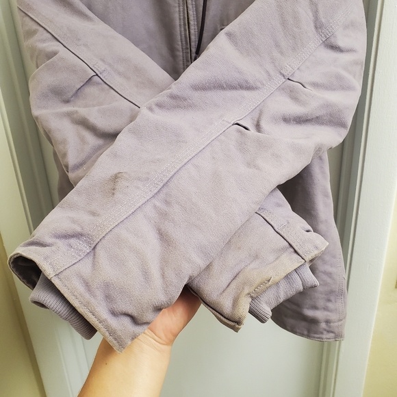 🤩Rare carhartt sherpa lined jacket size women's L - Picture 8 of 8